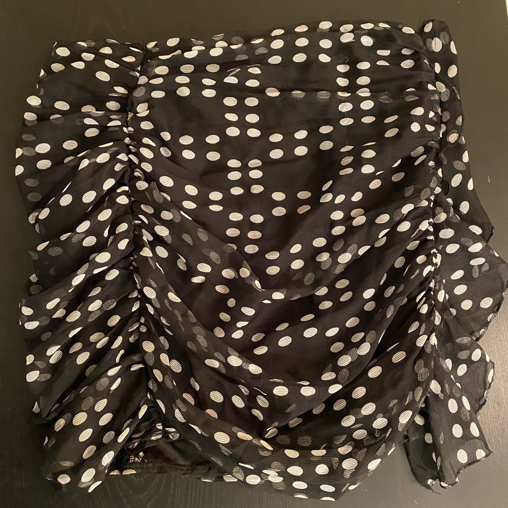 NASTYGAL Polka Dot Mini Skirt size 10